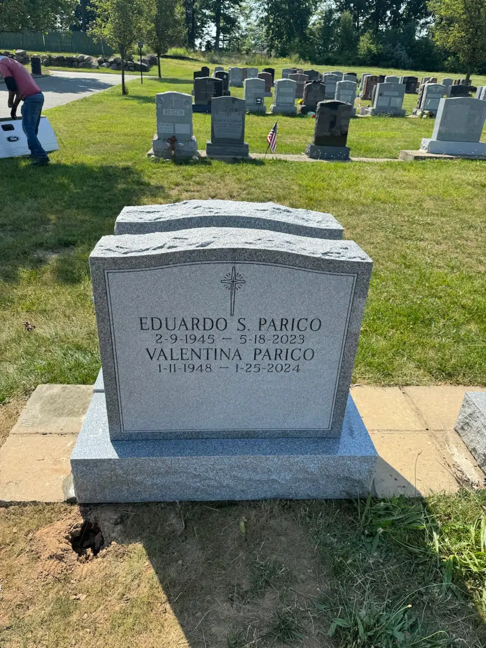 Granite Headstone Design hand-carved by NJ Gravestone Designs in NJ — image 3